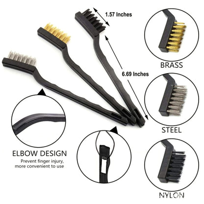 9 PCS / Set Car Interior Outlet Air Conditioning Brush Details Cleaning Brush(Black) - In Car by buy2fix | Online Shopping UK | buy2fix