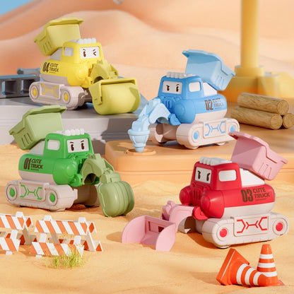 3 PCS 7799 Pressing Inertia Forward Cartoon Children Toy Car(Green) - Model Toys by buy2fix | Online Shopping UK | buy2fix