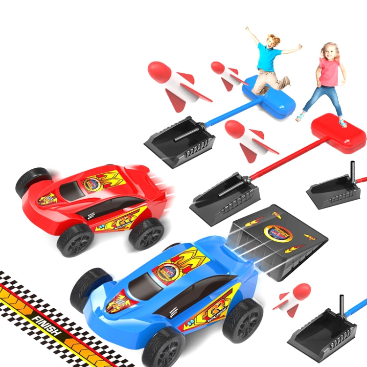 Pedal Catapult Launch Aerodynamic Car Parent-child Outdoor Competitive Racing, Color: Red + Blue Car - Toy Sports by buy2fix | Online Shopping UK | buy2fix