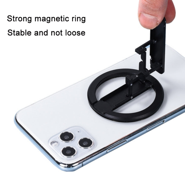 MagSafe Aluminum Alloy Magnetic Phone Holder(Black) - Desktop Holder by buy2fix | Online Shopping UK | buy2fix