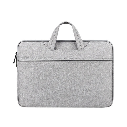 ST01 Large-Capacity Waterproof Shock-Absorbing Laptop Handbag, Size: 15.6 inches(Grey) - 15.6 - 17 inch by buy2fix | Online Shopping UK | buy2fix