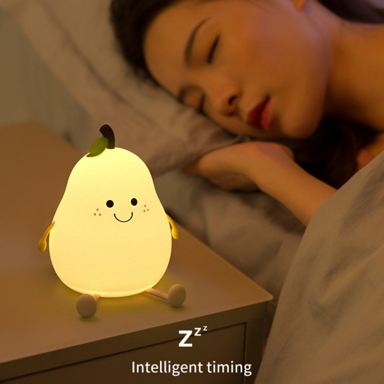 L40 Home Pear Night Light Love Silicone Sleeping Lamp - LED Light by buy2fix | Online Shopping UK | buy2fix