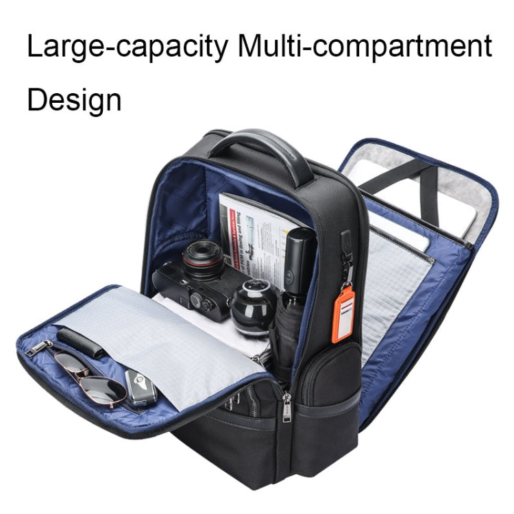 Bopai 61-121591 Multifunctional Anti-theft Laptop Business Backpack with USB Charging Hole(Black) - Backpack by Bopai | Online Shopping UK | buy2fix