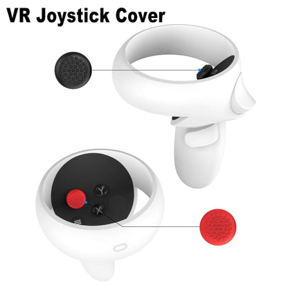 VR Silicone Eye Mask+Lens Protective Cover+Joystick Hat, For Oculus Quest 2(Gray) - Consumer Electronics by buy2fix | Online Shopping UK | buy2fix