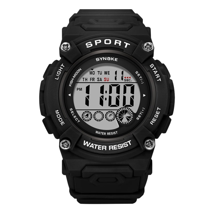 SYNOKE 9810 Multifunctional Luminous Waterproof Student Sports Watch(Black) - Sport Watches by SYNOKE | Online Shopping UK | buy2fix