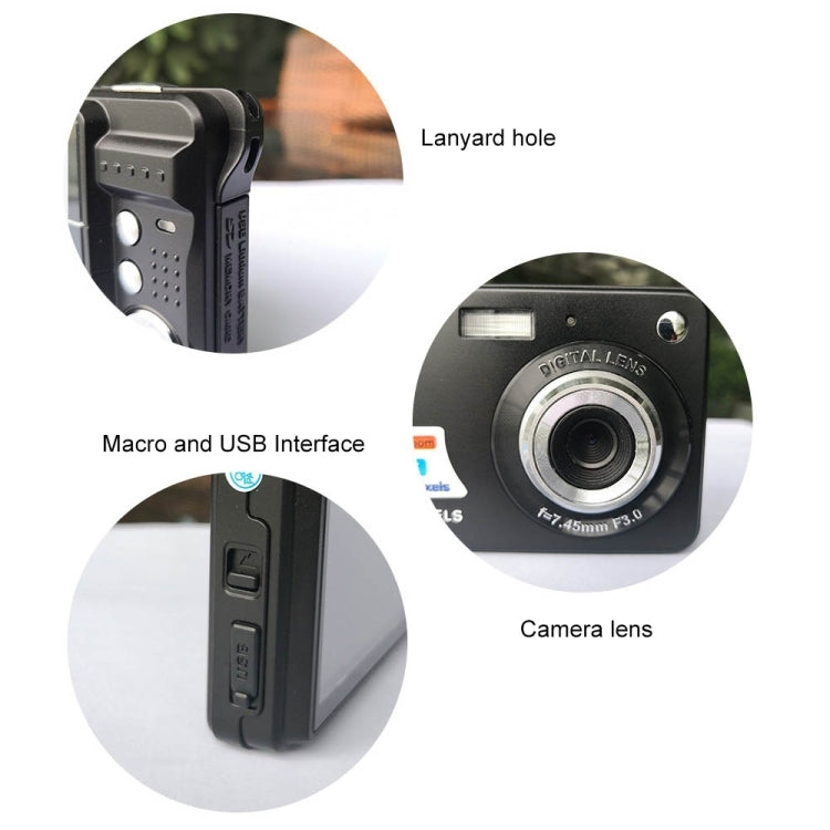 18 Million Pixel Entry-Level Digital Cameras Daily Recording Photos And Videos Macro Student Cameras(Silver) - Consumer Electronics by buy2fix | Online Shopping UK | buy2fix