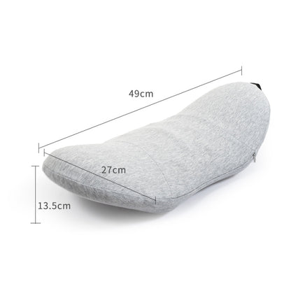 Memory Foam Lumbar Spine Cushion Pregnant Women Sleeping Lumbar Pillow(Dark Gray Crescent) - Home & Garden by buy2fix | Online Shopping UK | buy2fix