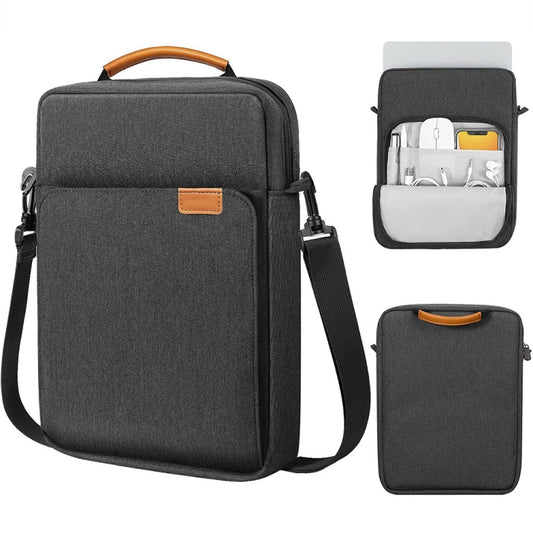 Vertical Laptop Bag Handheld Shoulder Crossbody Bag, Size: 13.3 Inch(Black) - 13.3 inch by buy2fix | Online Shopping UK | buy2fix