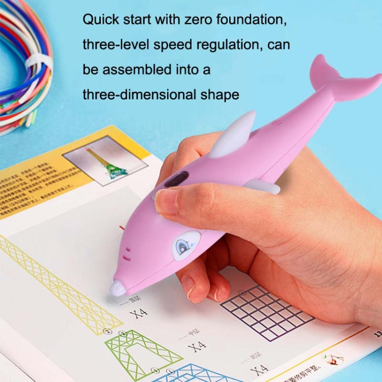 Children 3D Printing Pen Low Temperature Intelligent Screen Display Voice Drawing Pen, Style:, Color: 3 Colors (Pink) - Consumer Electronics by buy2fix | Online Shopping UK | buy2fix