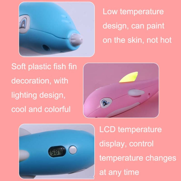 Children 3D Printing Pen Low Temperature Intelligent Screen Display Voice Drawing Pen, Style:, Color: 23 Colors (Pink) - Consumer Electronics by buy2fix | Online Shopping UK | buy2fix