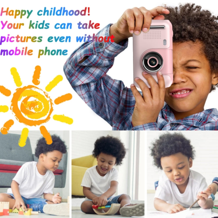 2.4 Inch Children HD Reversible Photo SLR Camera, Color: Yellow Blue - Consumer Electronics by buy2fix | Online Shopping UK | buy2fix