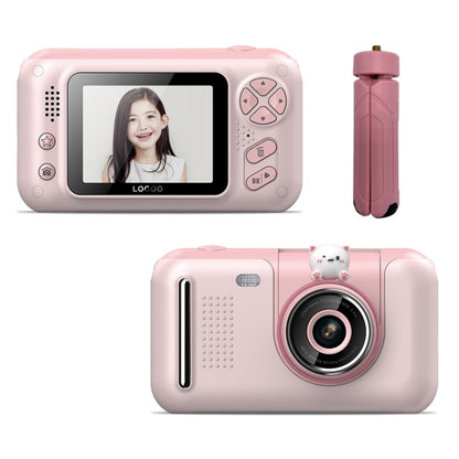 2.4 Inch Children HD Reversible Photo SLR Camera, Color: Pink With Bracket - Children Cameras by buy2fix | Online Shopping UK | buy2fix