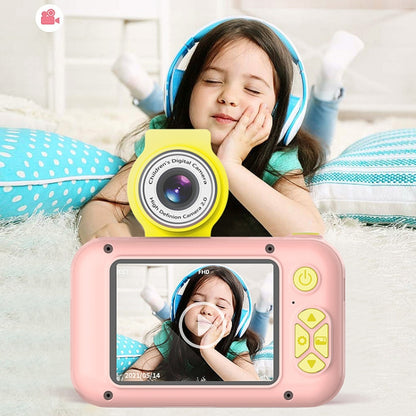 X101 Mini HD Lens Reversible Child Camera, Color: Blue+32G+Card Reader - Consumer Electronics by buy2fix | Online Shopping UK | buy2fix