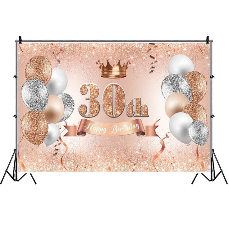 MDN12119 1.5m x 1m Rose Golden Balloon Birthday Party Background Cloth Photography Photo Pictorial Cloth - Camera Accessories by buy2fix | Online Shopping UK | buy2fix