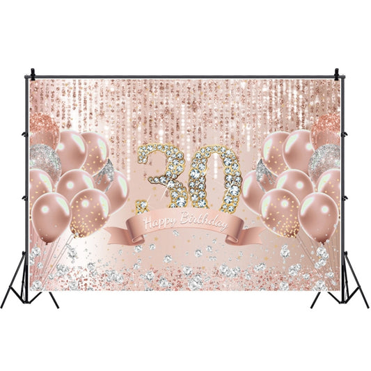 MDU05522 1.5m x 1m Rose Golden Balloon Birthday Party Background Cloth Photography Photo Pictorial Cloth - Camera Accessories by buy2fix | Online Shopping UK | buy2fix