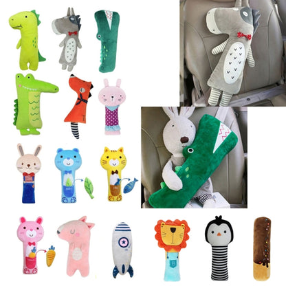 50cm Children Car Belt Cartoon Shoulder Protector Pillow(Fire Red Fox) - In Car by buy2fix | Online Shopping UK | buy2fix