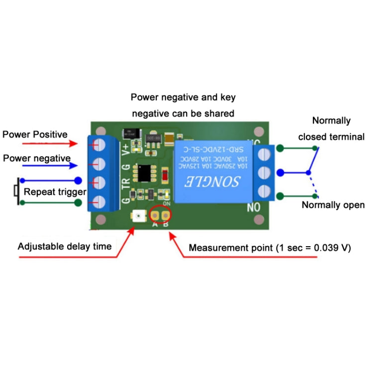 12V/24V Protected Start Delay Relay Module - Consumer Electronics by buy2fix | Online Shopping UK | buy2fix