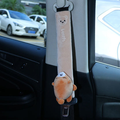 002 Cute Cartoon Thicked Seat Belt Anti-Strangled Protective Cushion, Length: 30.5cm (Bear) - In Car by buy2fix | Online Shopping UK | buy2fix