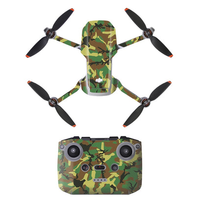 Sunnylife MM2-TZ452 For DJI Mini 2 Waterproof PVC Drone Body + Arm + Remote Control Decorative Protective Stickers Set(Army Green Camouflage) - DJI & GoPro Accessories by Sunnylife | Online Shopping UK | buy2fix