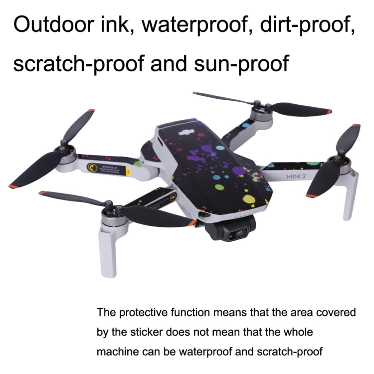 Sunnylife MM2-TZ452 For DJI Mini 2 Waterproof PVC Drone Body + Arm + Remote Control Decorative Protective Stickers Set(Army Green Camouflage) - DJI & GoPro Accessories by Sunnylife | Online Shopping UK | buy2fix