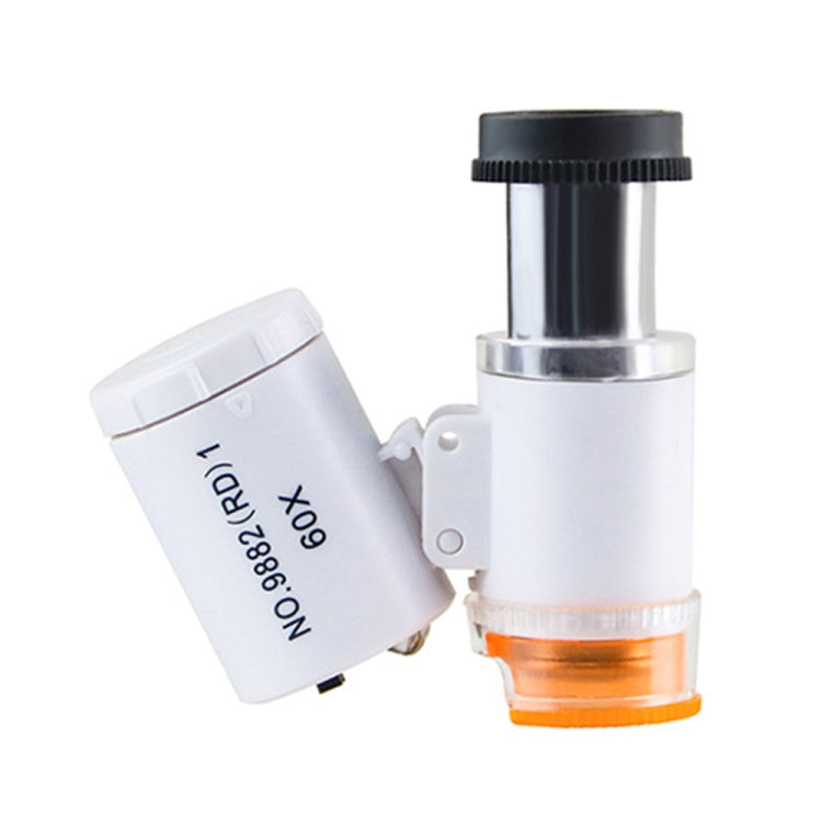 9882(RD) 60X Mini HD Banknote Detection Optical Microscope with LED Light, Color: White - Consumer Electronics by buy2fix | Online Shopping UK | buy2fix