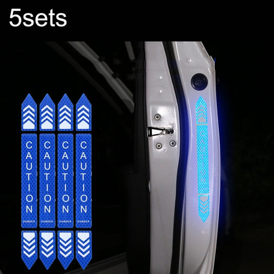 5sets Car Opening Door Anti-Collision Safety Warning Reflector(Diamond Blue) - In Car by buy2fix | Online Shopping UK | buy2fix