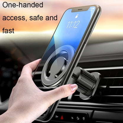 D19 Car Magnetic Mobile Phone Holder Rotatable Metal Navigation Bracket, Spec: Air Outlet (Black) - In Car by buy2fix | Online Shopping UK | buy2fix