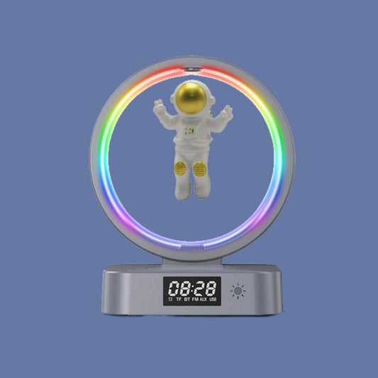 Y-558 Magnetic Levitation Astronaut TWS Bluetooth Speaker With RGB Light,Style: Golden Clock Model - Desktop Speaker by buy2fix | Online Shopping UK | buy2fix