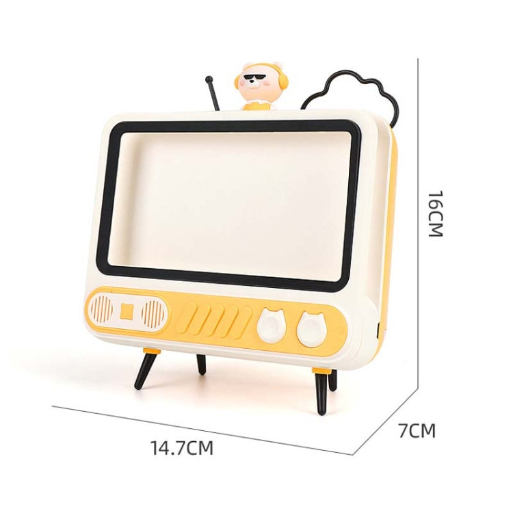 MHT737 With Light Retro TV Shape Phone Stand Desktop Lazy Stand, Color Random Delivery - Desktop Holder by buy2fix | Online Shopping UK | buy2fix