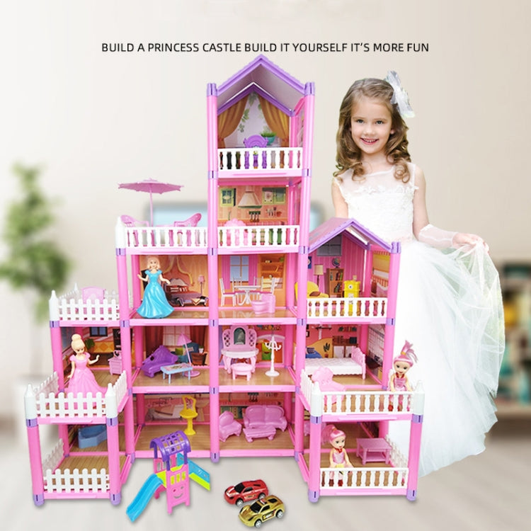 DSJ55-3 149pcs/set Children Passing Domestic Toy Doll House Princess Castle Set Simulation Disguise House - Pretend Play Toys by buy2fix | Online Shopping UK | buy2fix