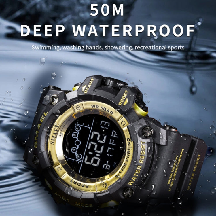 SMAEL 8082 Outdoor Waterproof Sports Multifunctional Luminous Timing Electronic Watch(Army Green) - Sport Watches by SMAEL | Online Shopping UK | buy2fix