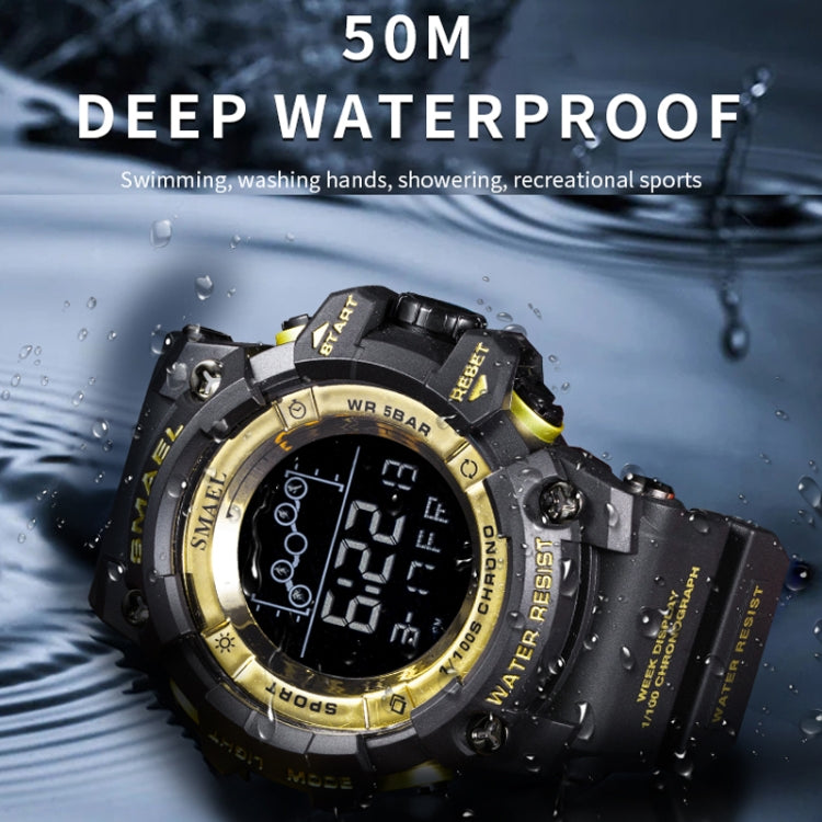 SMAEL 8082 Outdoor Waterproof Sports Multifunctional Luminous Timing Electronic Watch(White Colorful Red Blue) - Sport Watches by SMAEL | Online Shopping UK | buy2fix