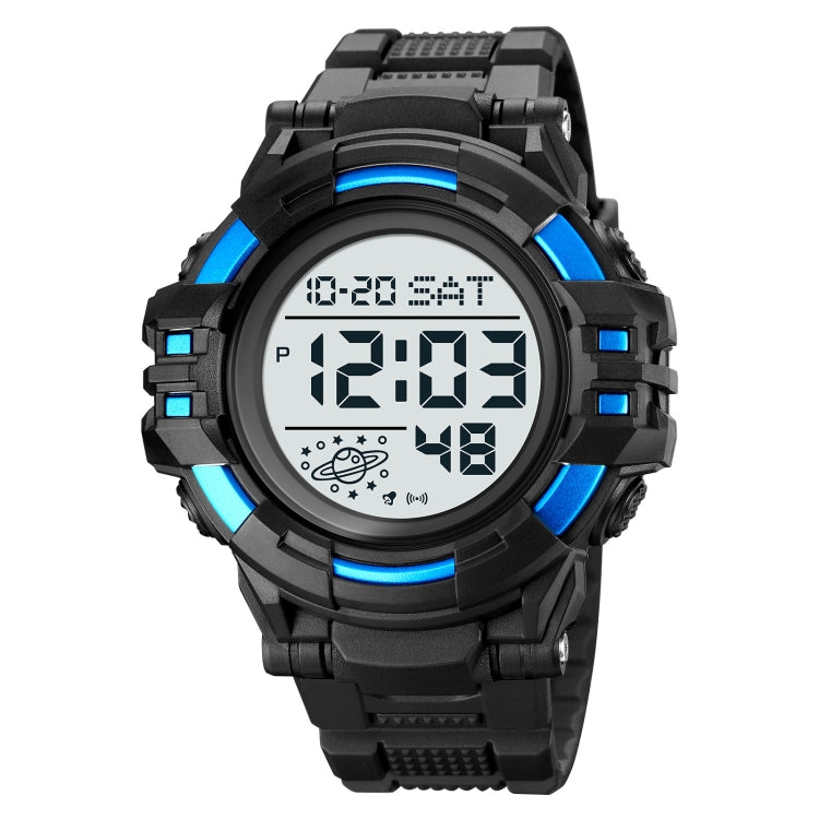 SKMEI 2003 Multifunctional Back Light Sports Watch Mens Countdown Date Alarm Clock Watch(Blue White Machine) - LED Digital Watches by SKMEI | Online Shopping UK | buy2fix