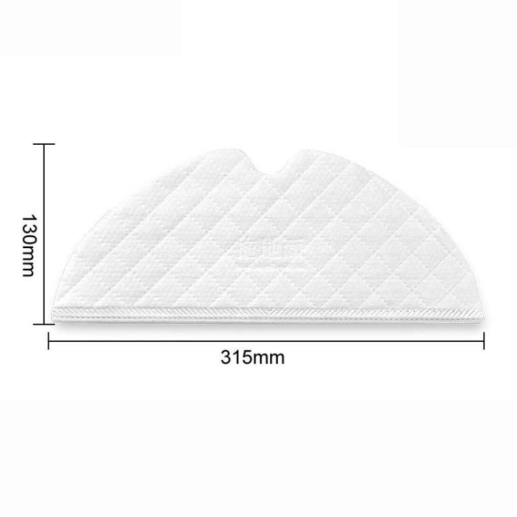 For XIAOMI MIJIA Robot Vacuum Cleaner 1C 1T 2C 10pcs Mop Cleaning Cloth - Consumer Electronics by buy2fix | Online Shopping UK | buy2fix