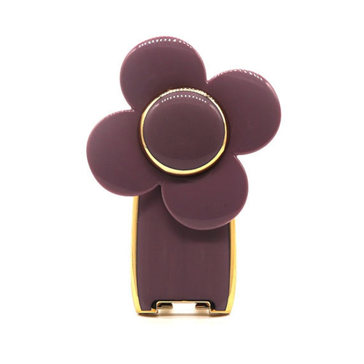 Flower Big Windmill Mobile Phone Ring Bracket Multifunctional Paste Type Rotating Lazy Bracket(Purple) - Ring Holder by buy2fix | Online Shopping UK | buy2fix