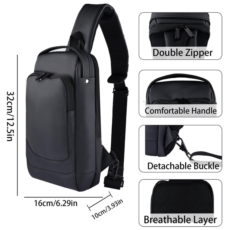 For Steam Deck Game Console Crossbody Bag Shoulder Carry Bag Chest Bag(Black) - Accessories by buy2fix | Online Shopping UK | buy2fix