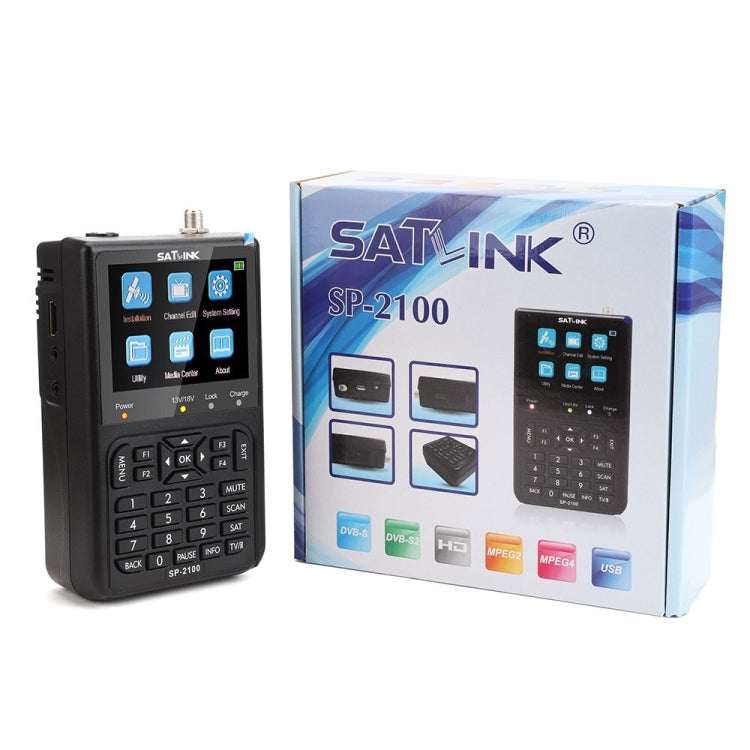 SATLINK SP-2100 HD Finder Meter Handheld Satellite Meter(EU Plug) - Satellite Finder by SATLINK | Online Shopping UK | buy2fix