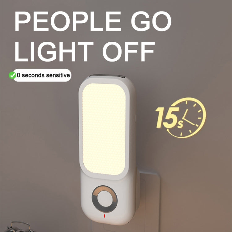 LED Induction Night Light Intelligent Wireless Aisle Corridor Night  With Flashlight,Spec: Dual-use EU Plug - Sensor LED Lights by buy2fix | Online Shopping UK | buy2fix