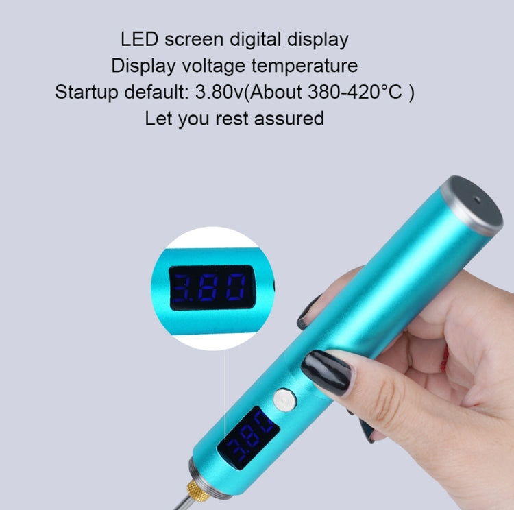 BS45 17-25W Wireless Soldering Iron with Adjustable Temperature LED Digital Display, Spec: B+C+K Tips - Electric Soldering Iron by buy2fix | Online Shopping UK | buy2fix