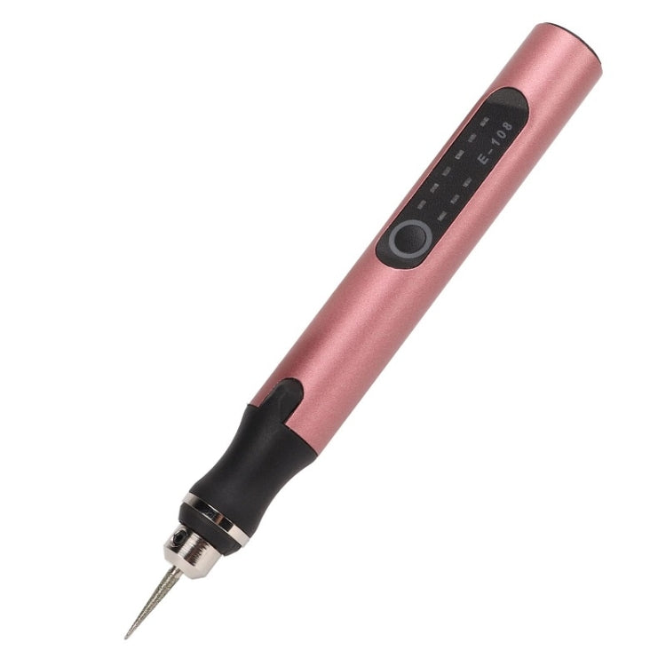 E108 59pcs/set Wireless Portable USB Rechargeable Mini Electric Drill Pen(Rose Gold) - Abrasive Tools & Accessories by buy2fix | Online Shopping UK | buy2fix