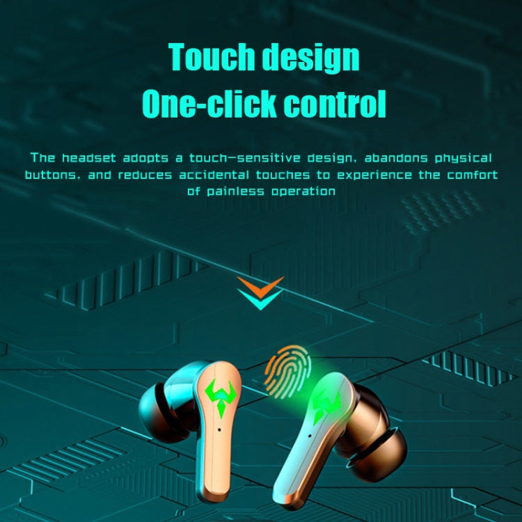 N35 TWS Colorful Light In-Ear Low Latency Wireless Bluetooth Game Earphones, Style: Digital Display - TWS Earphone by buy2fix | Online Shopping UK | buy2fix