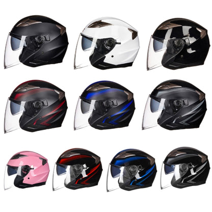 GXT 708 Electric Vehicle Dual Lens Helmet Four Seasons Safety Helmet, Size: XL(Matt Black Gray) - Helmets by GXT | Online Shopping UK | buy2fix