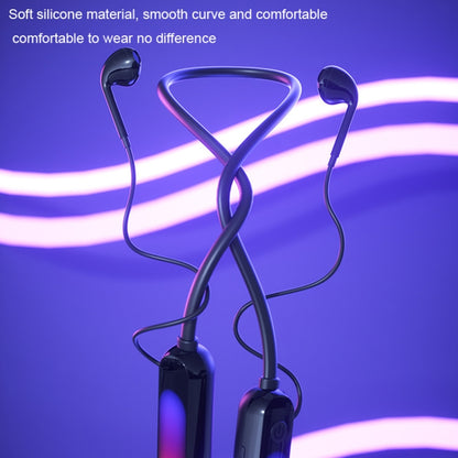 With Atmosphere Lamp Hanging Neck Bluetooth Earphone, Style: Earphone - Neck-mounted Earphone by buy2fix | Online Shopping UK | buy2fix