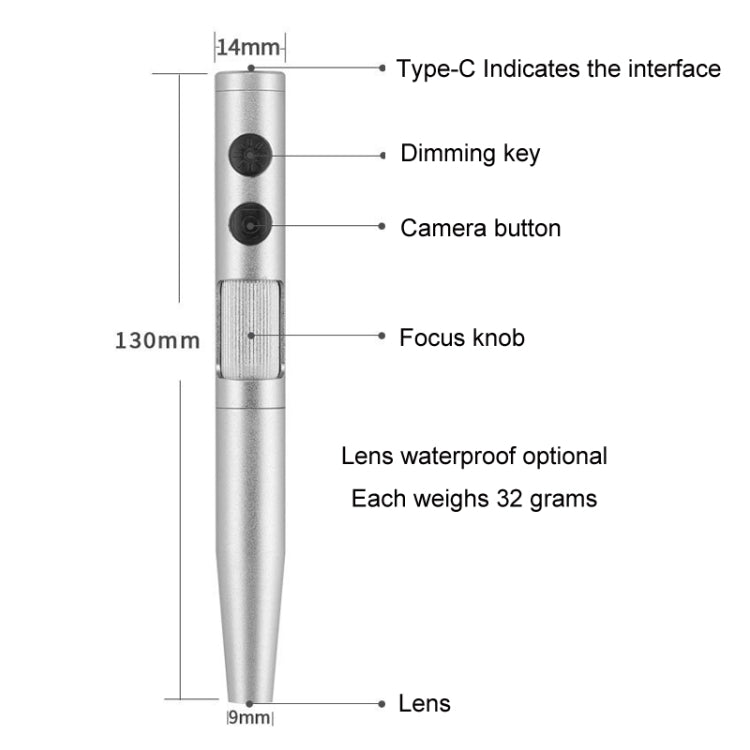 5 Million Digital Electron Microscope Magnifying Dermatoscope, Specification: B008+Z001 Bracket - Digital Microscope by buy2fix | Online Shopping UK | buy2fix