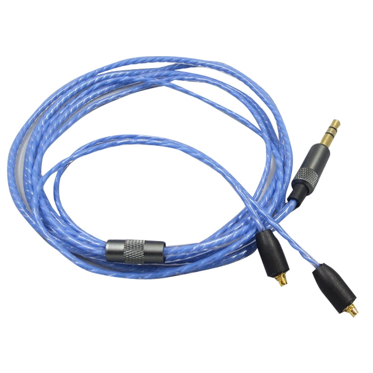 For Shure MMCX / SE215 / SE425 / SE535 / SE846 / UE900 / Waston Headset Cable(Blue) - Headset Accessories by buy2fix | Online Shopping UK | buy2fix