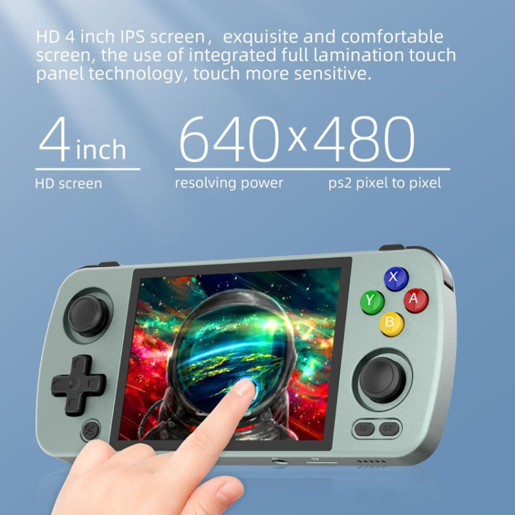 ANBERNIC RG405M Handheld Game Console 4 Inch IPS Touch Screen Aluminum Alloy Android 12 System 128G+128G 3100+Games(Black) - Pocket Console by ANBERNIC | Online Shopping UK | buy2fix