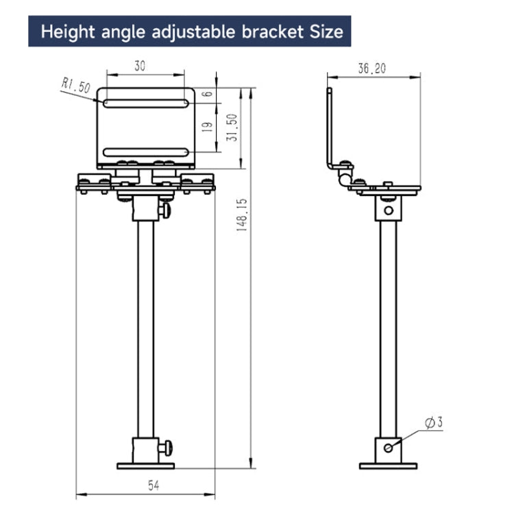 Yahboom Single Column CCD Camera Module Linear Array Sensor, Model: TSL1401+Bracket - Robotics Accessories by Yahboom | Online Shopping UK | buy2fix