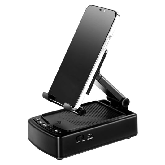 3 in 1 Multi-functional Desktop Mobile Phone Telescopic Bracket Bluetooth Audio(Black) - Desktop Holder by buy2fix | Online Shopping UK | buy2fix