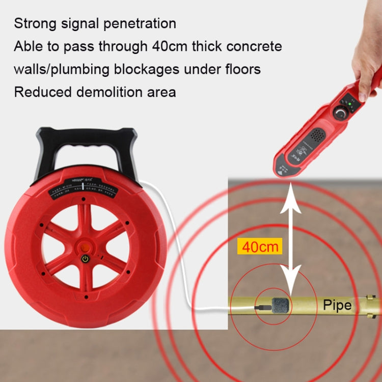 NOYAFA NF-5140 Wall Pipe Blockage Detector Pipe Blockage Detector For Iron/PVC/Cement/Steel Pipes - Other Tester Tool by NOYAFA | Online Shopping UK | buy2fix