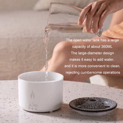 Volcanic Essential Oil Aroma Diffuser Ultrasonic Air Humidifier, Model: Two-color Remote Control(US Plug) - Air Purifiers & Accessories by buy2fix | Online Shopping UK | buy2fix